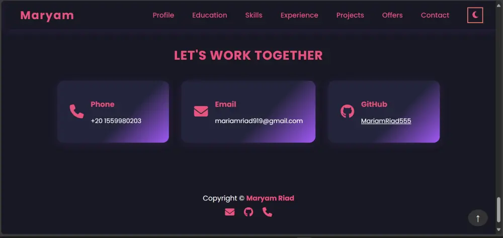 تصميم بورتفوليو احترافي لعرض أعمالك (مطور/مصمم/مستقل)