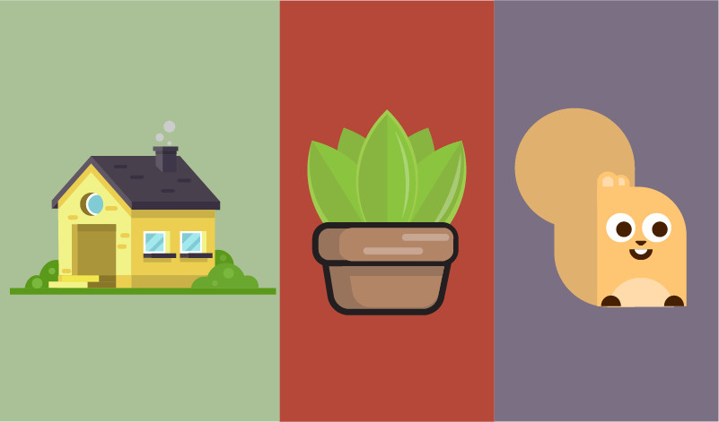 تصميم شخصية أو كائن فلات ارت كامل وأحترافي