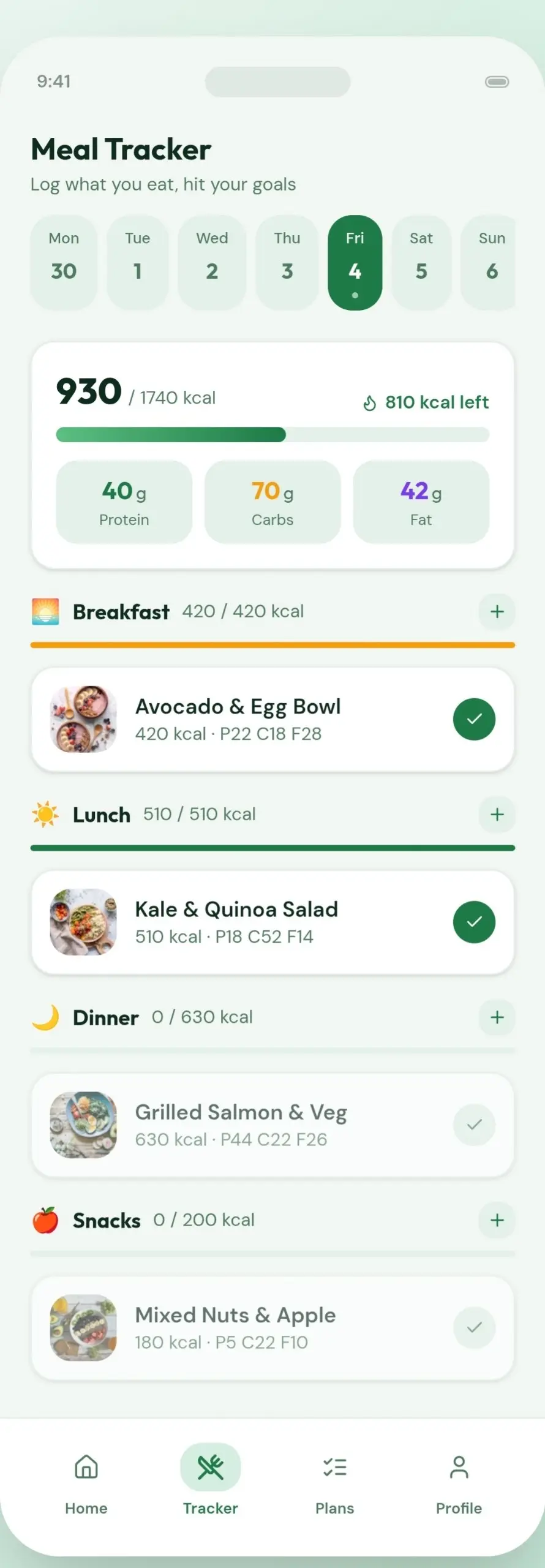 برمجة واجهات تطبيق دايت وحساب سعرات (Diet Tracker UI) كامل بـ Flutter