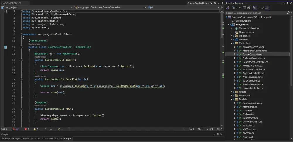 تعلم برمجة الباك إند باستخدام ASP.NET