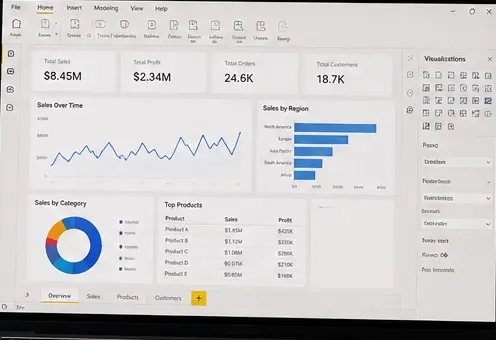 تصميم Dashboard احترافي لعرض وتحليل البيانات
