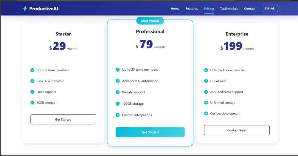 تصميم صفحة هبوط بواسطة HTML&CSS