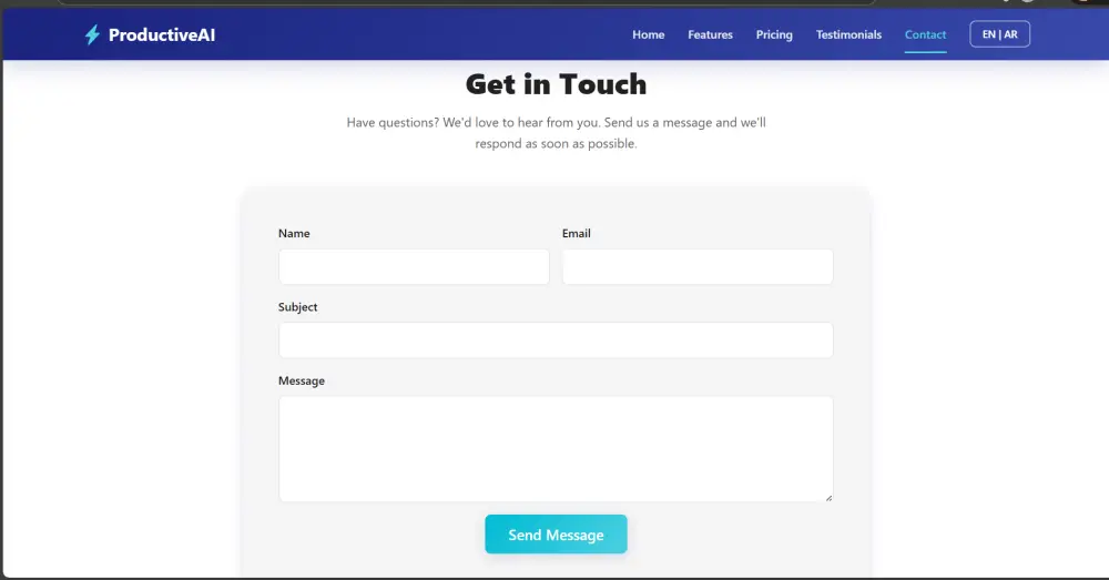 تصميم صفحة هبوط بواسطة HTML&CSS