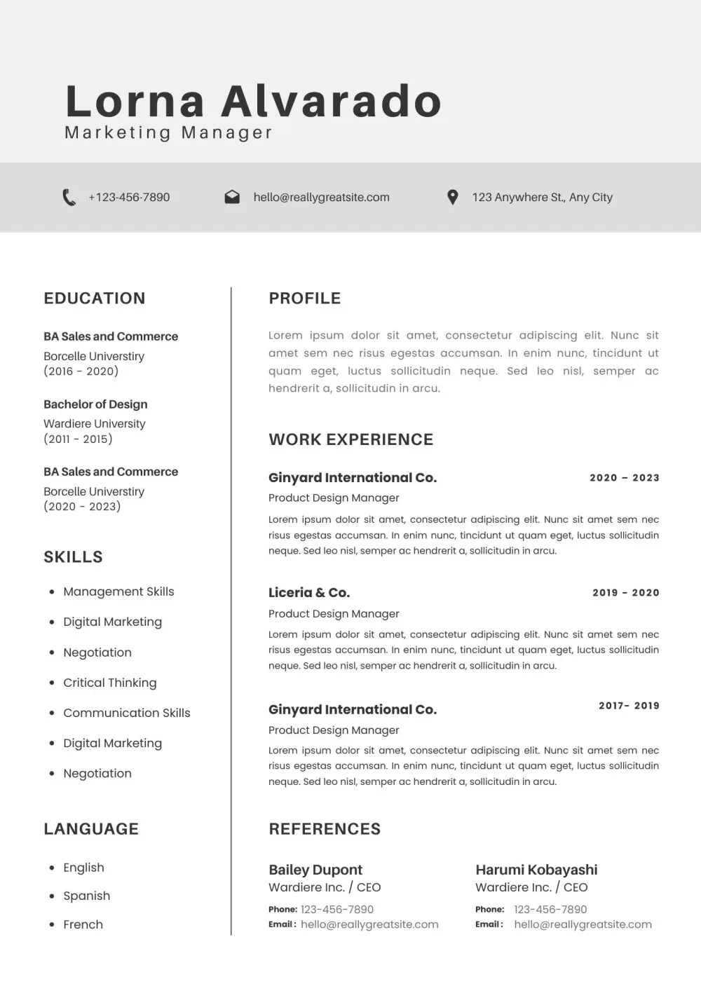 بإنشاء سيرة ذاتية احترافية منظمة وجذابة