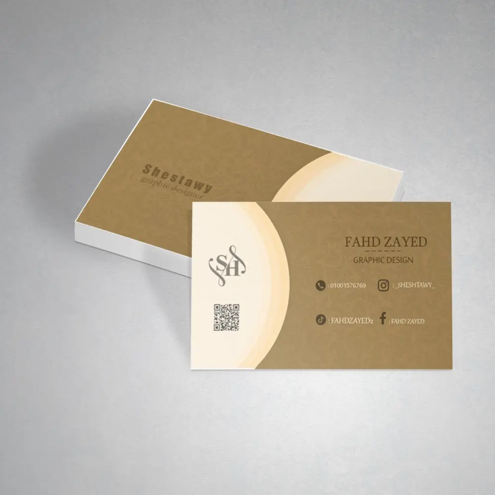 تصميم بطاقة عمل (بزنس كارد) احترافية تعكس هوية مشروعك أو شركتك بشكل مميز وجذاب.