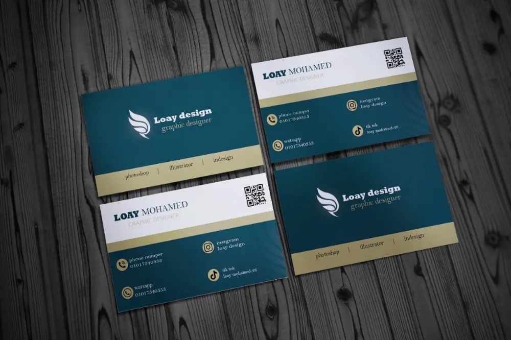 تصميم بطاقة عمل (بزنس كارد) احترافية تعكس هوية مشروعك أو شركتك بشكل مميز وجذاب.