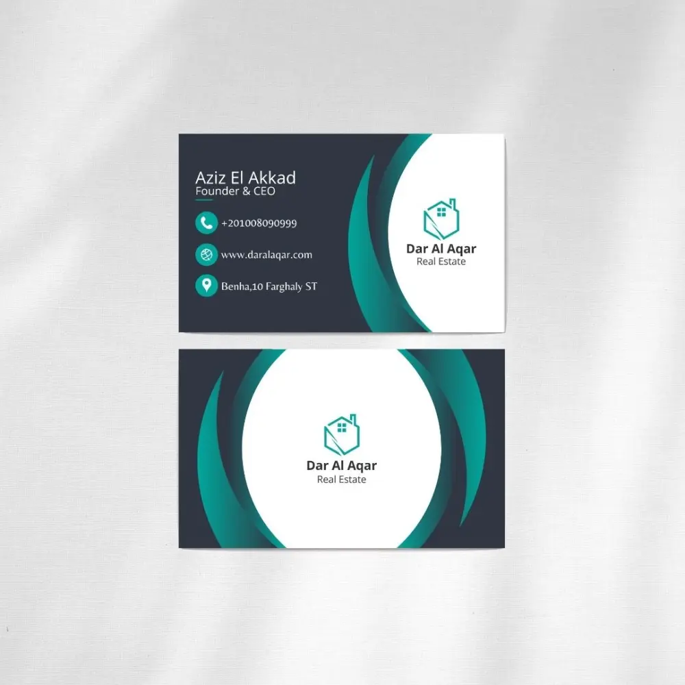 تصميم بطاقة عمل (بزنس كارد) احترافية تعكس هوية مشروعك أو شركتك بشكل مميز وجذاب.