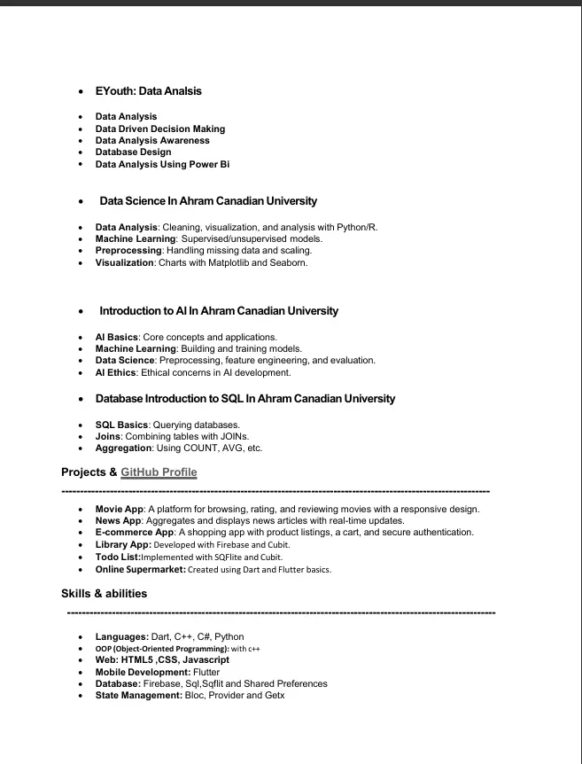 سيرة ذاتيه (CV)