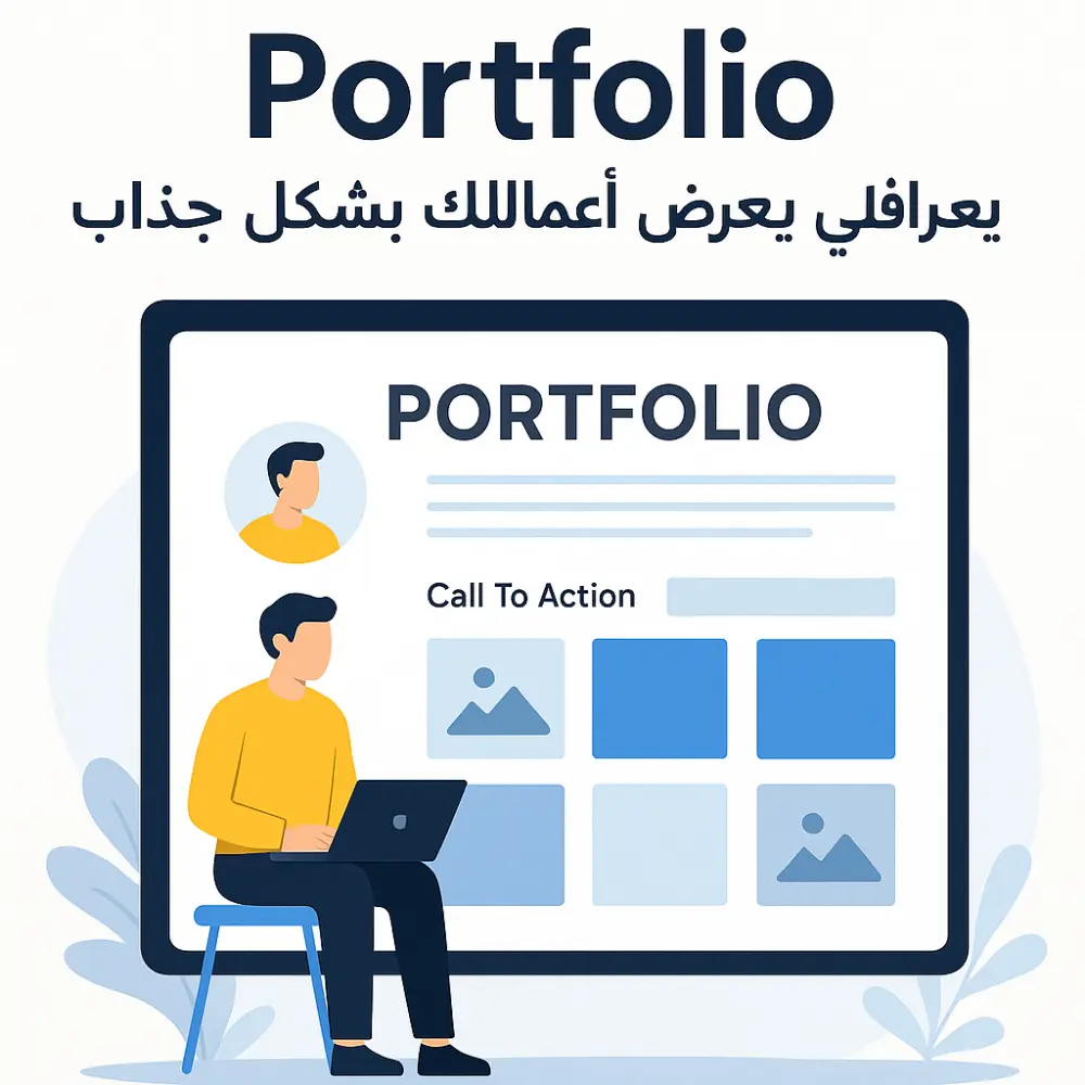 تصميم Portfolio احترافي يعرض أعمالك بشكل جذاب ومتجاوب