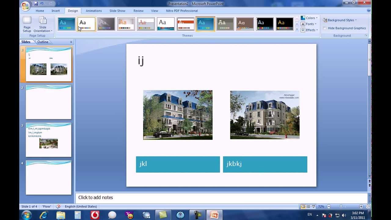تصميم عروض البوربوينت مع المؤثرات الحركية