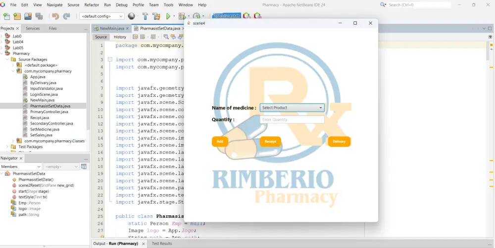 تنفيذ مشاريع صغيره عن طريق جافا-javafx