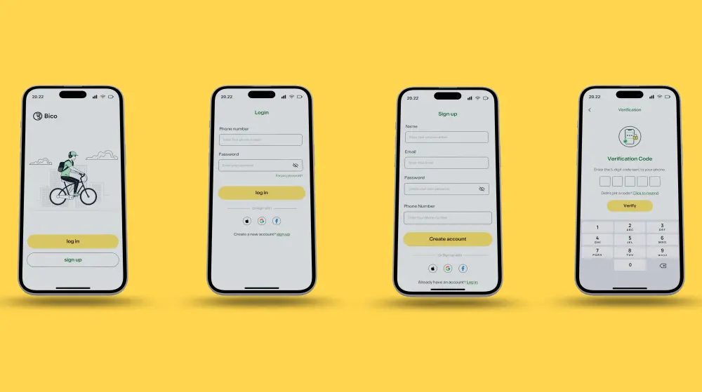 تصميم واجهة تطبيق أو موقع