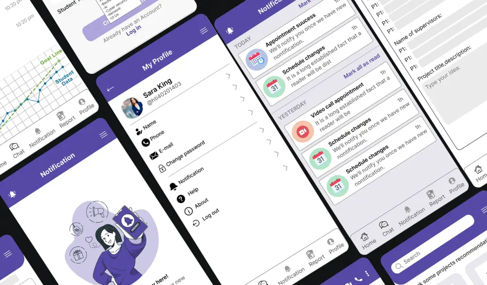 تصميم تطبيقات واجهة المستخدم UI UX design