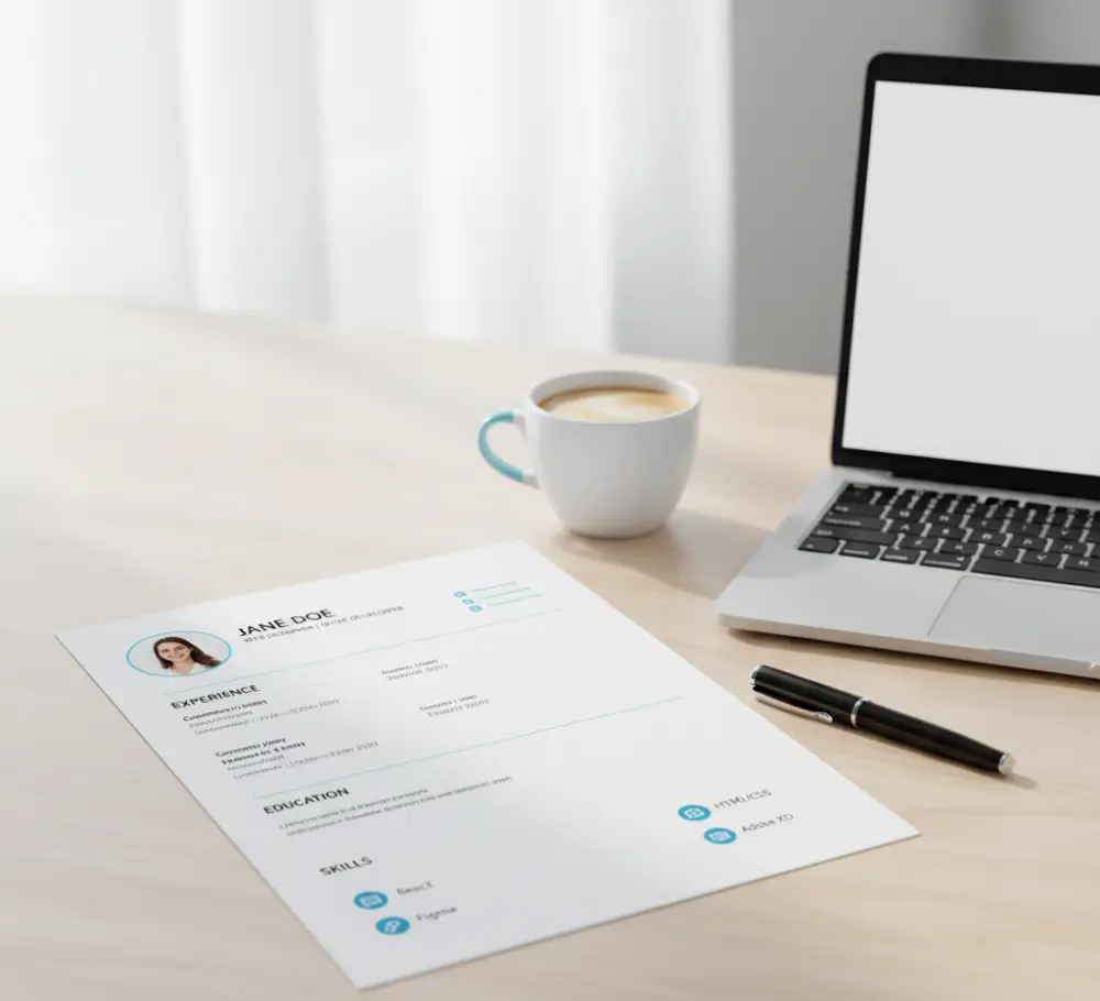 تصميم وكتابة سيرة ذاتية احترافية باللغة العربية أو الإنجليزية بشكل منسق وجذاب