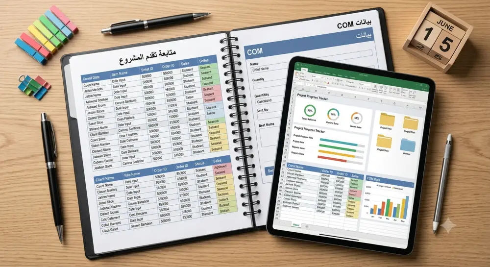 دمج ملفات Excel في ملف واحد مع تنظيم البيانات وإدخالها بدقة