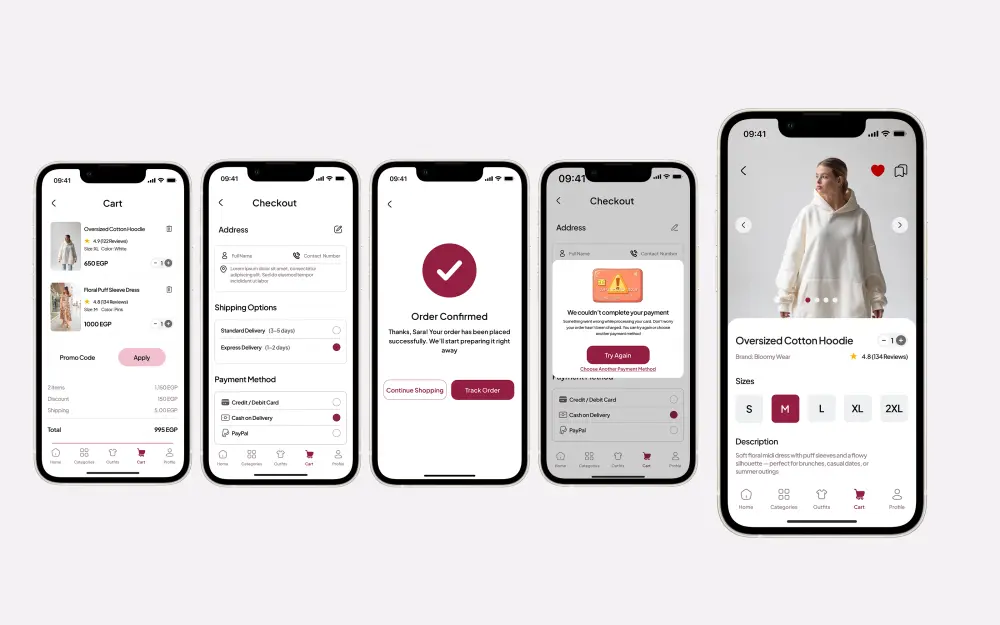تصميم واجهات وتجربة مستخدم احترافية لتطبيقات الويب والموبايل