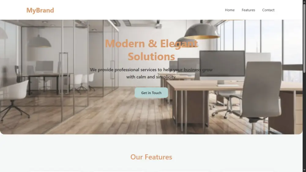 تصميم صفحة هبوط أو مرقع تعريفي حديث ومتجاوب مع جميع الاجهزة