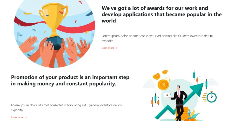 واجهة صفحة ويب