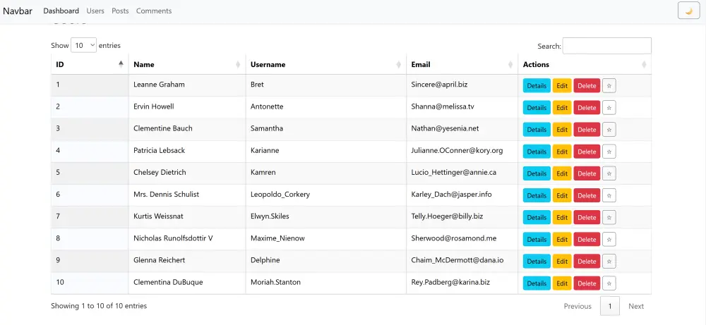 واجهة صفحة ويب