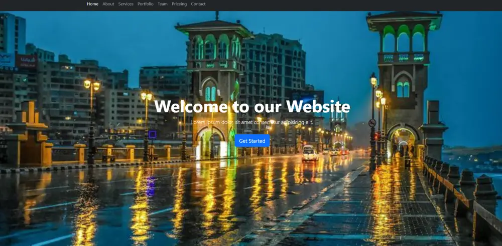 تصميم صفحة هبوط عصرية متجاوبة Landing page