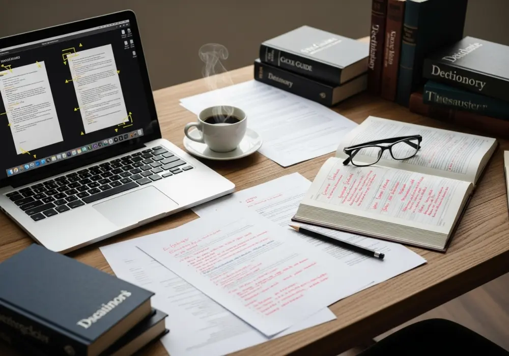 تصحيح النصوص أو الواجبات باللغة الإنجليزية مع شرح الأخطاء