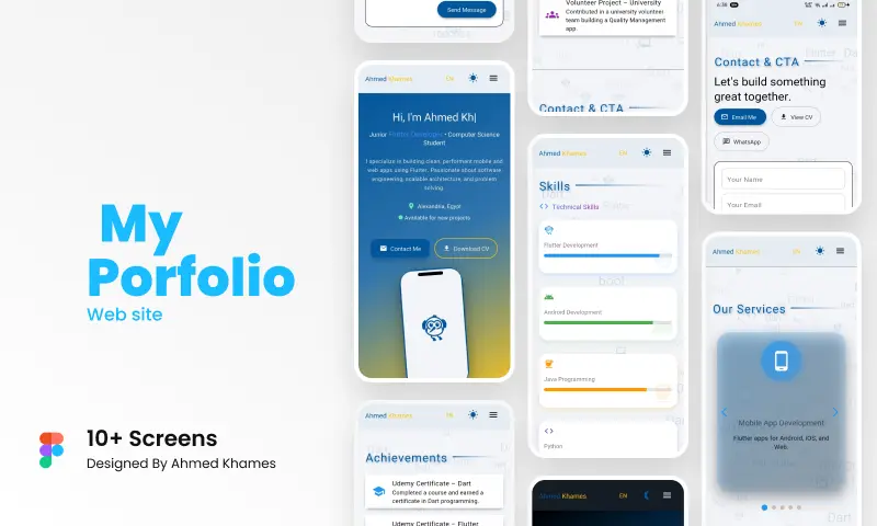 إنشاء بورتفوليو (portfolio) أو cv شخصي بشكل احترافي