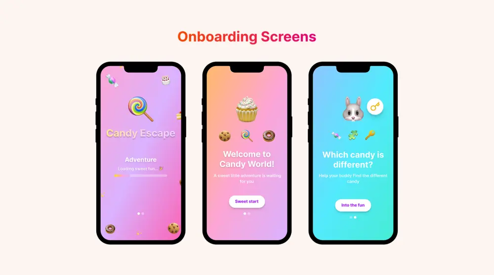 تصميم واجهات ألعاب موبايل احترافية UI/UX بطريقة جذابة
