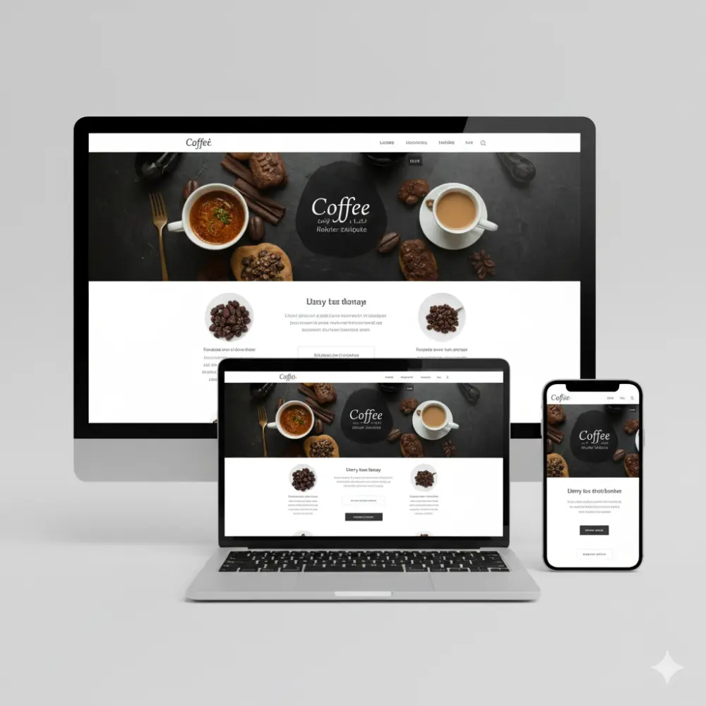 سأقوم بتصميم صفحة ويب بشكل متجاوب مع جميع الأجهزة