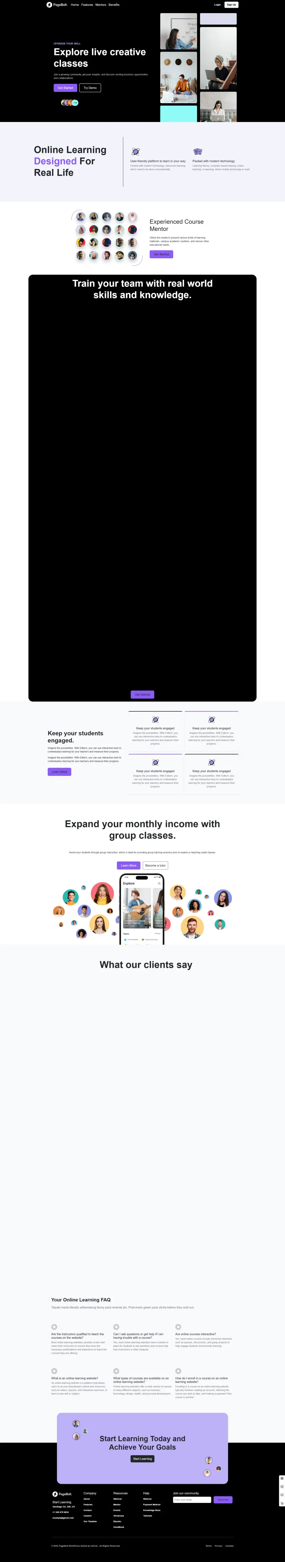 تصميم صفحة هبوط احترافية (Landing Page)