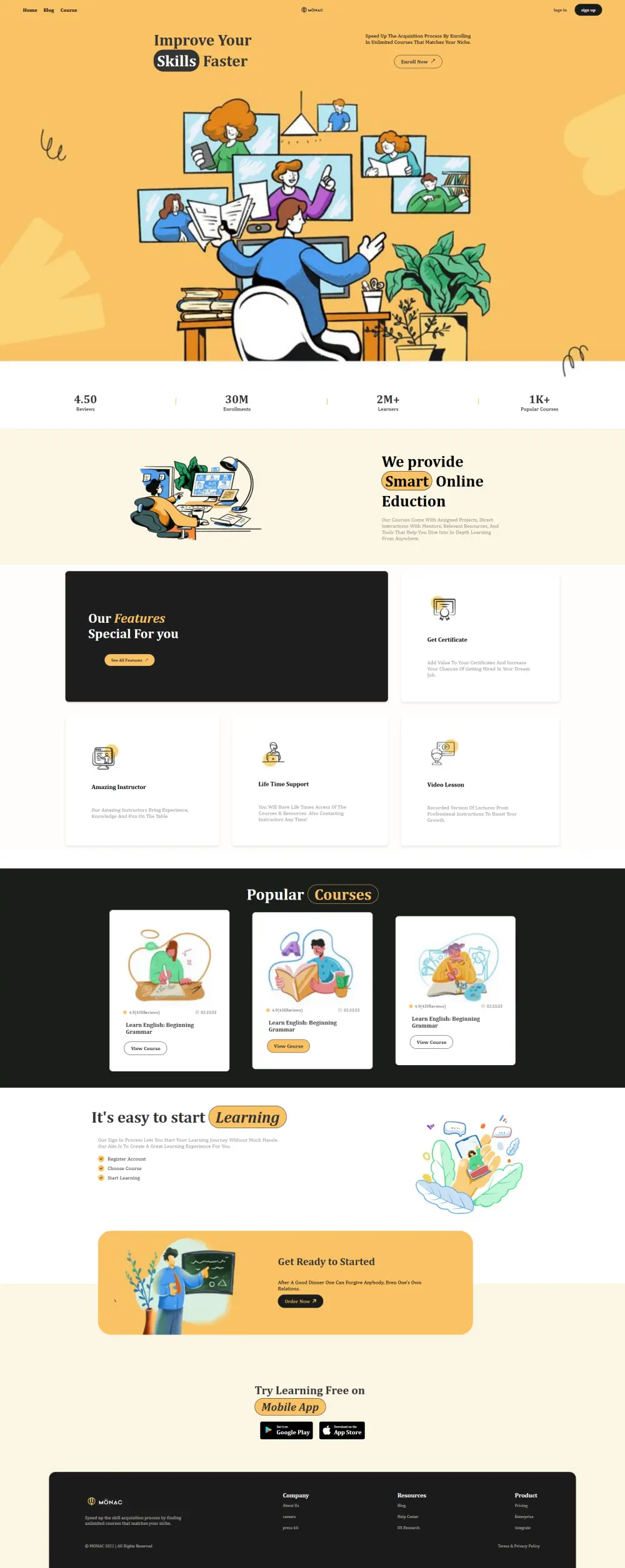 تصميم صفحة هبوط احترافية (Landing Page)