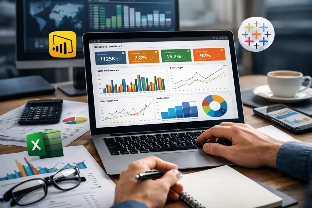 تحليل البيانات وإنشاء تقارير وDashboards تفاعلية