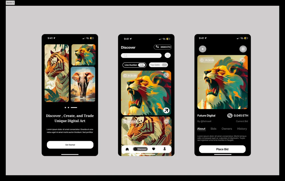 تصميم واجهة مستخدم لتطبيق