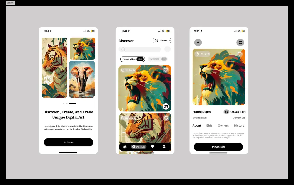 تصميم واجهة مستخدم لتطبيق