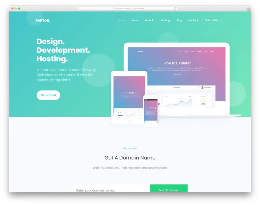 تصميم قسم واحد (One Section) لصفحة هبوط احترافية وسريعة
