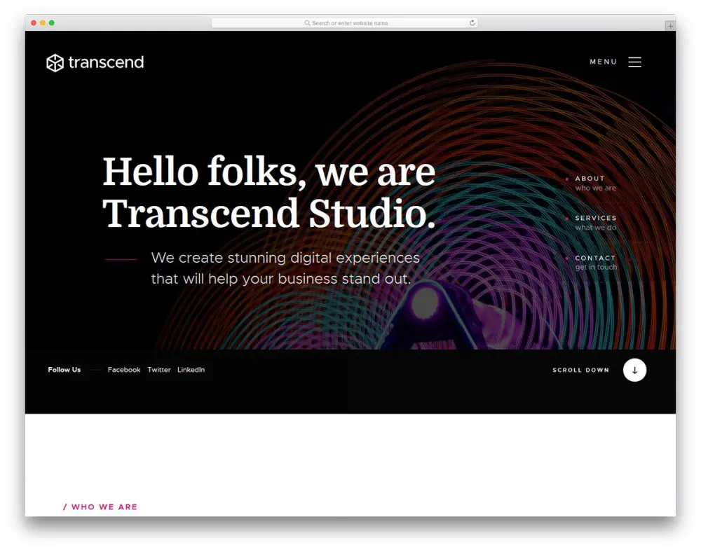 تصميم قسم واحد (One Section) لصفحة هبوط احترافية وسريعة