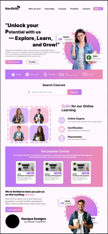 تصميم وجهات UIUX محترفة للويب والموبايل