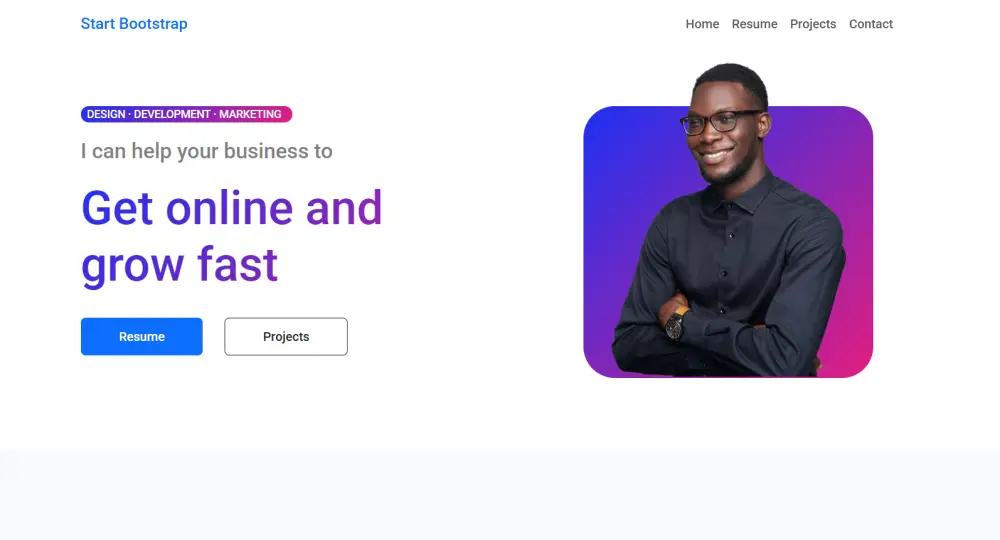 تصميم وتطوير واجهات مواقع احترافية باستخدام HTML وCSS وBootstrap وJavaScript