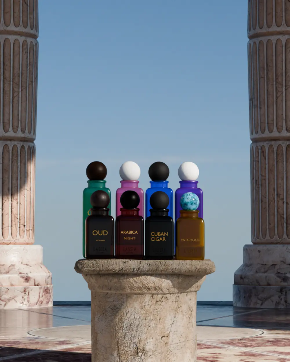 سأقدّم لك تصميم 3D فاخر وواقعي لمنتجك يعرضه بطريقة جذابة تبرز جماله وتلفت انتباه العملاء. أستخدم برنامج Blender لتصميم مشهد واقعي عالي الجودة يمكنك استخدامه في حملاتك التسويقية أو على السوشيال ميديا