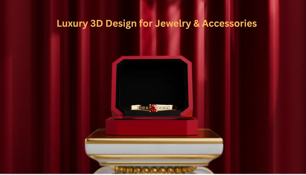 تصميم ورندر 3D فاخر وواقعي لقطعة مجوهرات أو إكسسوار واحدة، بشكل يُبرز تفاصيلها الدقيقة ولمساتها الراقية، لتظهر بأفضل صورة ممكنة. الهدف هو عرض منتجك بطريقة احترافية تليق بالعلامات التجارية الفاخرة،