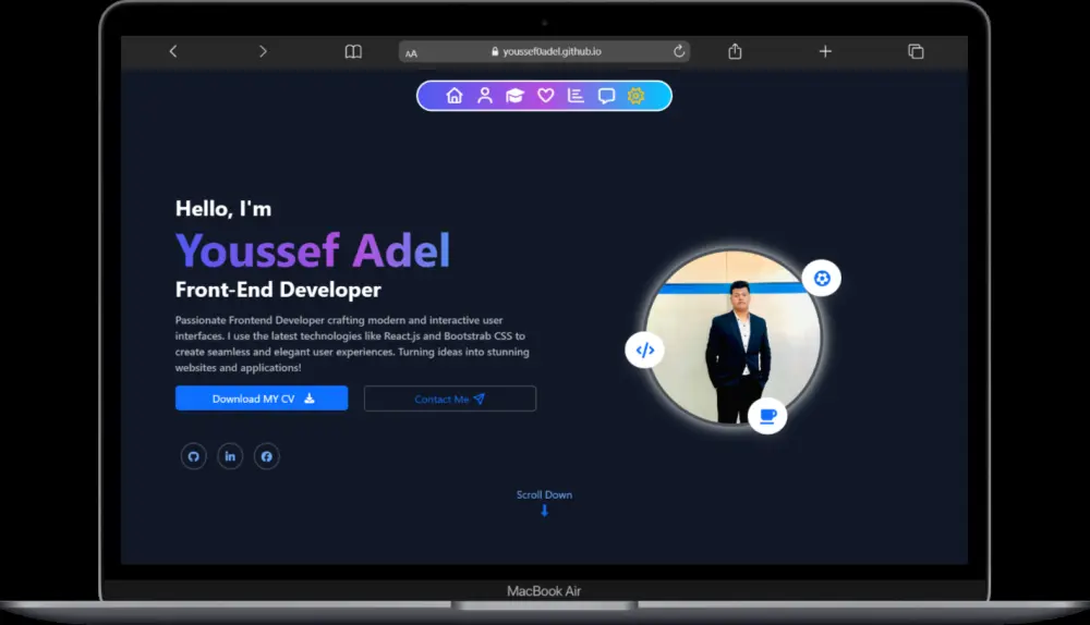 تطوير portfolio احترافي وجذاب وعصري لعرض مهاراتك بشكل مميز