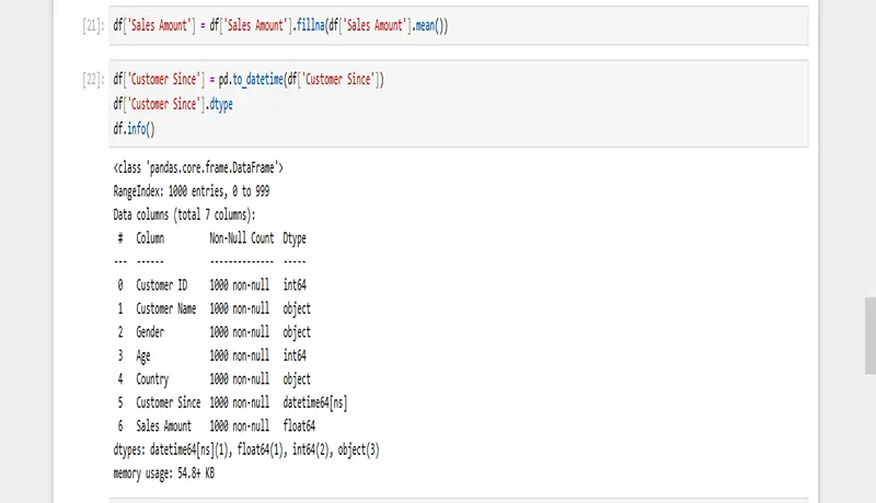 تحليل بيانات العملاء والمبيعات باستخدام Python و Jupyter Notbook