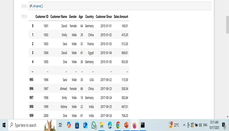 تحليل بيانات العملاء والمبيعات باستخدام Python و Jupyter Notbook