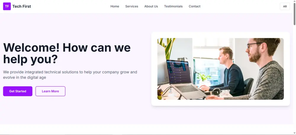 تصميم صفحة هبوط احترافية متجاوبة لمشروعك landing page