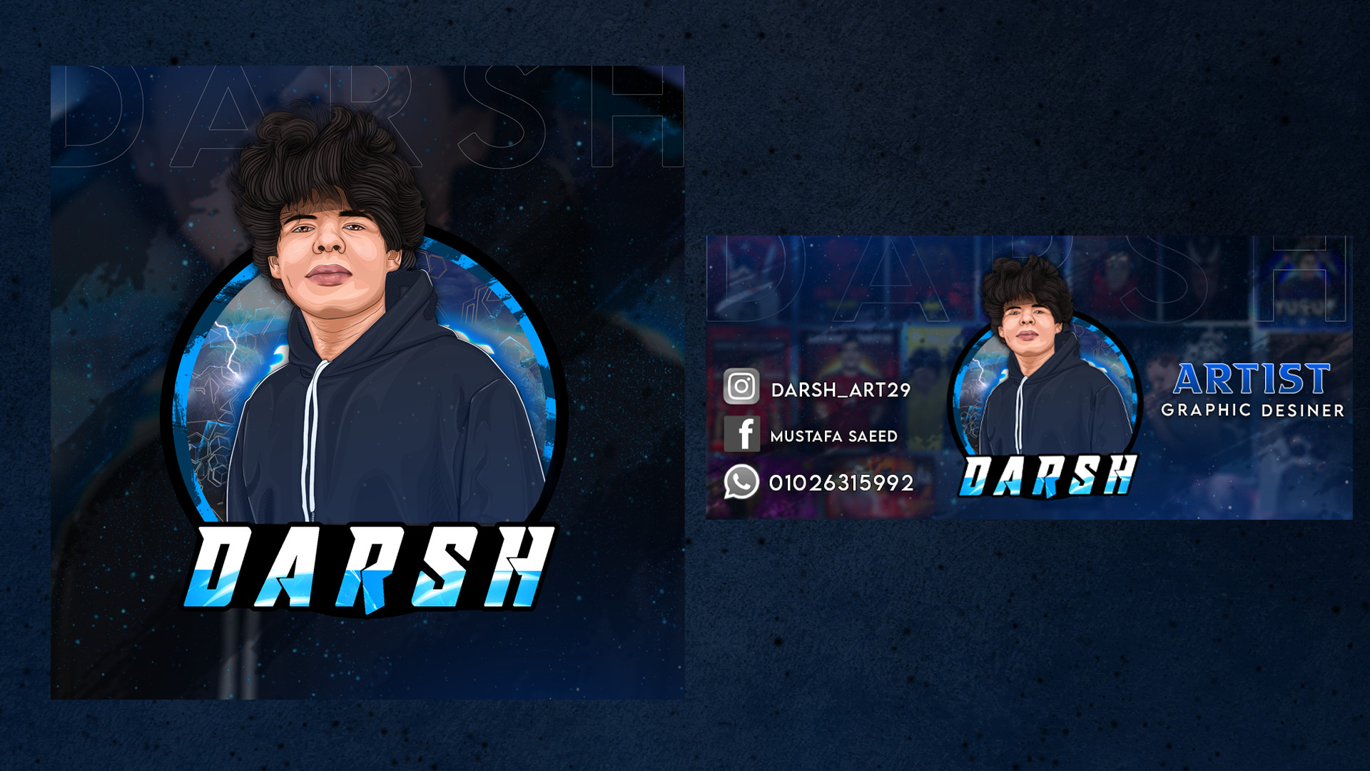 تصميم بنرات وتصميم شعارات كرتونيه