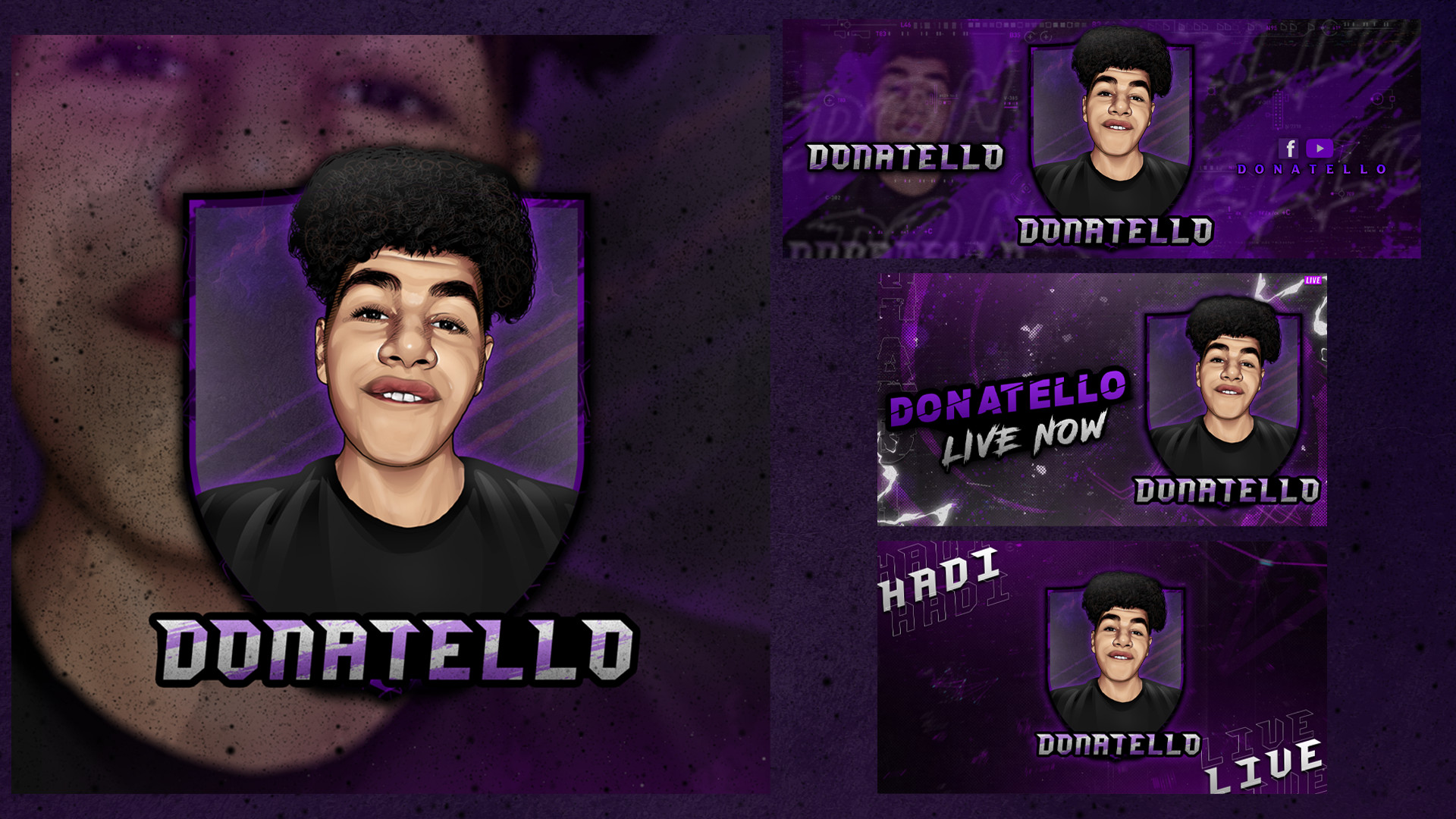 تصميم بنرات وتصميم شعارات كرتونيه