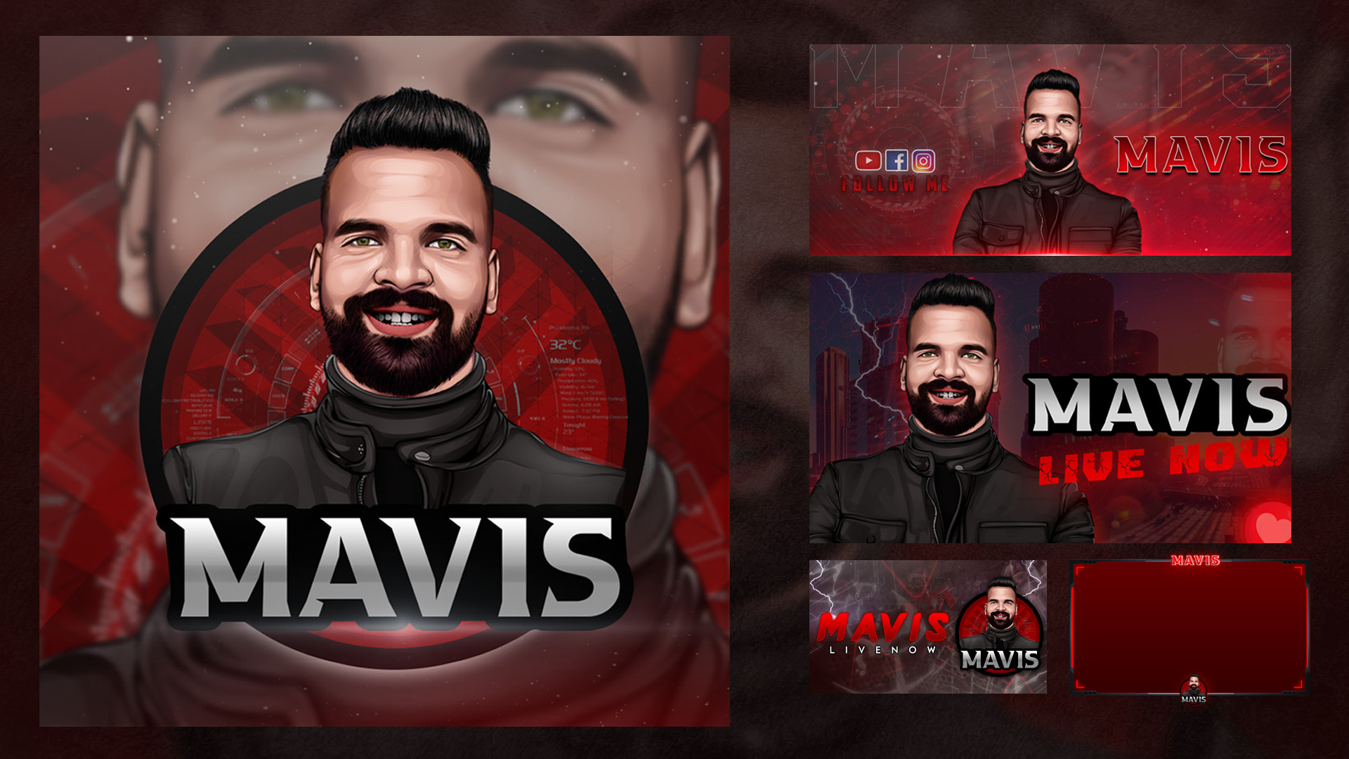 تصميم بنرات وتصميم شعارات كرتونيه