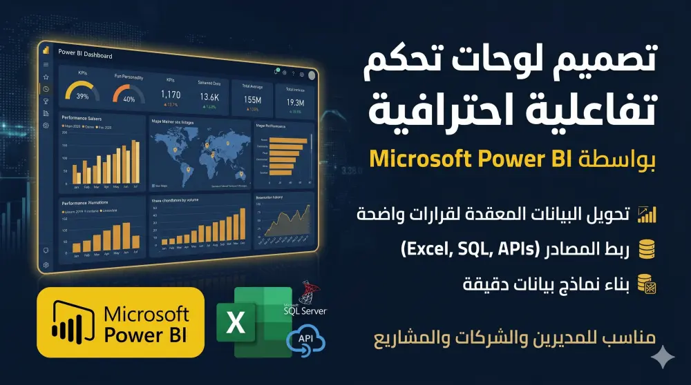 تحليل بياناتك وتصميم Dashboard بـ Power BI