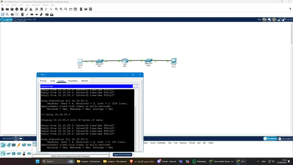 تصميم و تطوير شبكات عبر سيسكو