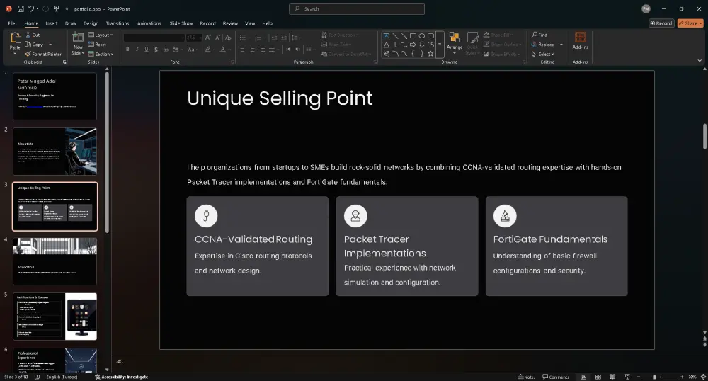 أُنشئ سيرة ذاتية و بورتفوليو احترافي
