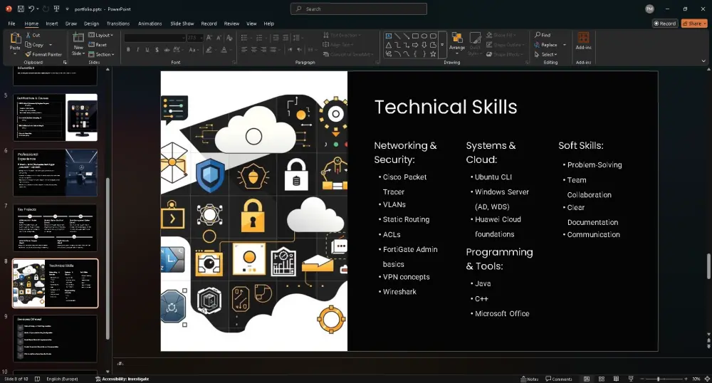 أُنشئ سيرة ذاتية و بورتفوليو احترافي